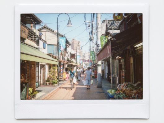 日本の商店街の風景